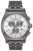 Nixon The Time Teller Herreklokke A972632-00 Hvit/Stål Ø39 mm