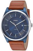 Fossil 99999 Herreklokke FS5422 Blå/Lær Ø44 mm