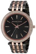 Michael Kors Darci Dameklokke MK3584 Sort/Rose-gulltonet stål Ø33 mm