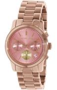 Michael Kors Runway Dameklokke MK6161 Rosa/Gulltonet stål Ø38 mm