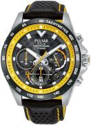 Pulsar Solar Herreklokke PZ5115X1 Sort/Lær Ø44 mm