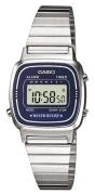 Casio Collection Dameklokke LA670WEA-2EF LCD/Stål 30.3x24.6 mm