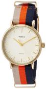 Timex TW2P91600 Weekender Antikkhvit/Tekstil Ø37 mm