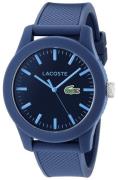 Lacoste 12.12 Herreklokke 2010765 Blå/Gummi Ø43 mm