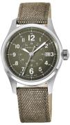 Hamilton Herreklokke H70595963 Khaki Grønn/Lær Ø40 mm