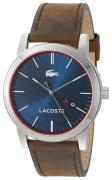 Lacoste Herreklokke 2010848 Metro Blå/Lær Ø40 mm