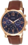 Guess Herreklokke W1215G1 Blå/Lær Ø46 mm