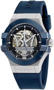 Maserati Herreklokke R8821108028 Potenza Sort/Gummi Ø42 mm