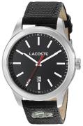 Lacoste Herreklokke 2010778 Auckland Sort/Tekstil Ø44 mm