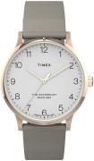 Timex Dameklokke TW2T75000 The Waterbury Hvit/Lær Ø36 mm