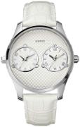 Guess Herreklokke W80043G1 Trend Hvit/Lær Ø44 mm