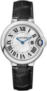 Cartier Dameklokke WSBB0034 Ballon Bleu De Sølvfarget/Lær Ø33 mm