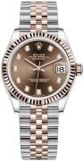 Rolex Dameklokke 278271-0028 Datejust 31 Brun/18 karat rosé gull