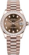 Rolex Dameklokke 278285RBR-0006 Datejust 31 Brun/18 karat rosé gull