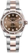 Rolex Dameklokke 278271-0027 Datejust 31 Brun/18 karat rosé gull