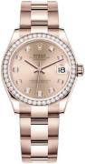 Rolex Dameklokke 278285RBR-0024 Datejust 31 Rosegullfarget/18 karat