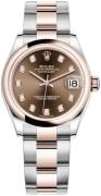 Rolex Dameklokke 278241-0027 Datejust 31 Brun/18 karat rosé gull