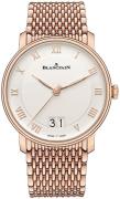 Blancpain Herreklokke 6669-3642-MMB Villeret Hvit/18 karat rosé gull