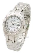 Rolex Dameklokke 80319-0041 Lady Datejust Pearlmaster Hvit/18 karat