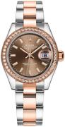 Rolex Dameklokke 279381RBR-0018 Lady-Datejust 28 Brun/18 karat rosé