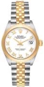 Rolex Dameklokke 279163-0023 Lady-Datejust 28 Hvit/18 karat gult gull