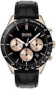 Hugo Boss Herreklokke 1513580 Sort/Lær Ø42 mm