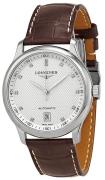 Longines Herreklokke L2.628.4.77.3 Master Sølvfarget/Lær Ø38.5 mm