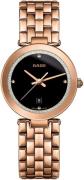 Rado Dameklokke R48873183 Florence Sort/Rose-gulltonet stål Ø28 mm