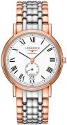 Longines Herreklokke L4.805.1.11.7 Presences Hvit/Rose-gulltonet