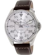 Hamilton Herreklokke H64611555 Khaki Aviation Hvit/Lær Ø42 mm