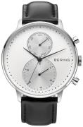 Bering Herreklokke 13242-404 Classic Hvit/Lær Ø42 mm