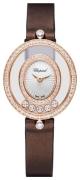 Chopard Dameklokke 204292-5201 Happy Diamonds Icons Hvit/Sateng