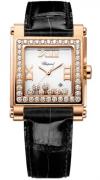 Chopard Dameklokke 275321-5002 Happy Sport Hvit/Lær Ø30 mm