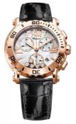 Chopard Dameklokke 283581-5003 Happy Sport Chronographe Hvit/Lær