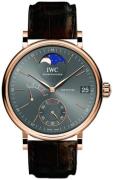 IWC Herreklokke IW516403 Portofino Grå/Lær Ø45 mm