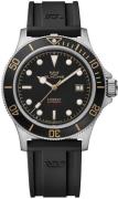 Glycine Herreklokke GL0326 Combat Sub Sort/Gummi Ø42 mm