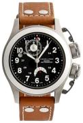 Hamilton Herreklokke H77716533 Khaki Sort/Lær Ø43 mm