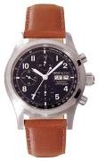 Hamilton Herreklokke H71516533 Khaki Sort/Lær Ø42 mm