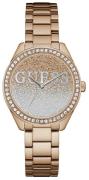 Guess Dameklokke W0987L3 Dress Flerfarget/Rose-gulltonet stål Ø36 mm