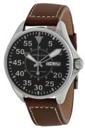 Hamilton Herreklokke H64425535 Khaki Night Sort/Lær Ø38 mm