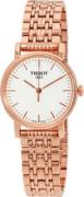 Tissot Dameklokke T109.210.33.031.00 T-Classic Hvit/Rose-gulltonet