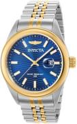 Invicta Herreklokke 38416 Aviator Blå/Gulltonet stål Ø43 mm