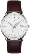 Junghans Herreklokke 58/4800.00 Meister Sølvfarget/Lær Ø38.4 mm