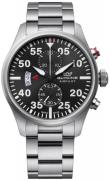 Glycine Herreklokke GL0355 Airpilot Chrono Sort/Stål Ø44 mm