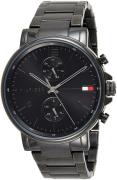 Tommy Hilfiger Herreklokke 1710414 Sort/Stål Ø44 mm