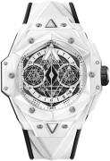 Hublot Herreklokke 418.HX.2001.RX.MXM21 Big Bang 45Mm Hvit/Gummi Ø45