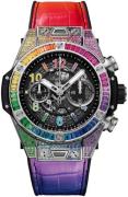 Hublot Herreklokke 411.NX.1117.LR.0999 Big Bang 45Mm Sort/Gummi Ø45