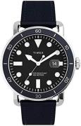 Timex Herreklokke TW2U01900D7 Sort/Gummi Ø42 mm