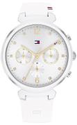 Tommy Hilfiger Dameklokke 1782342 Hvit/Gummi Ø38 mm