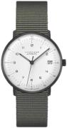 Junghans Dameklokke 27/4005.02 Max Bill Hvit/Tekstil Ø34 mm